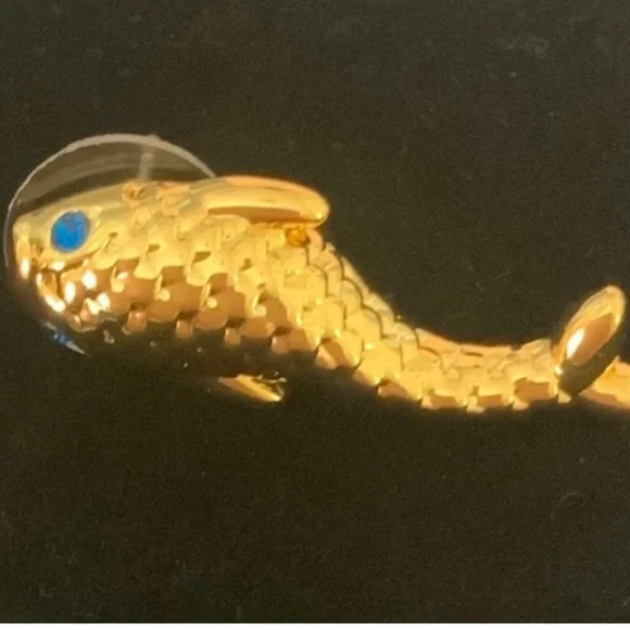 LELE sadoughi gold  mermaid small earrings - Picture 5 of 11